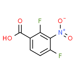 ChemSpider 2D Image | 2,4-Difluoro-3-nitrobenzoic acid | C7H3F2NO4