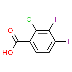 ChemSpider 2D Image | 2-Chloro-3,4-diiodobenzoic acid | C7H3ClI2O2