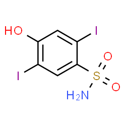 ChemSpider 2D Image | 4-Hydroxy-2,5-diiodobenzenesulfonamide | C6H5I2NO3S