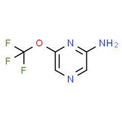 ChemSpider 2D Image | 6-(Trifluoromethoxy)-2-pyrazinamine | C5H4F3N3O