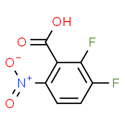 ChemSpider 2D Image | 2,3-Difluoro-6-nitrobenzoic acid | C7H3F2NO4