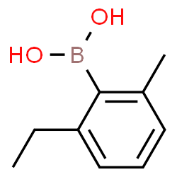 ChemSpider 2D Image | (2-Ethyl-6-methylphenyl)boronic acid | C9H13BO2