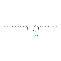 ChemSpider 2D Image | 3-Hydroxy-1-(octanoyloxy)propyl decanoate | C21H40O5