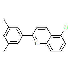 ChemSpider 2D Image | 5-Chloro-2-(3,5-dimethylphenyl)quinoline | C17H14ClN
