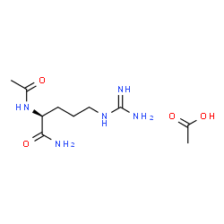 ChemSpider 2D Image | N~2~-Acetyl-L-argininamide acetate (1:1) | C10H21N5O4