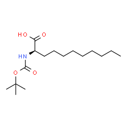ChemSpider 2D Image | (2R)-2-({[(2-Methyl-2-propanyl)oxy]carbonyl}amino)undecanoic acid | C16H31NO4