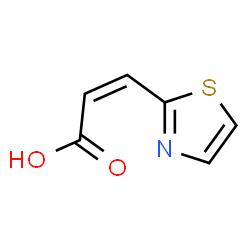 ChemSpider 2D Image | (2Z)-3-(1,3-Thiazol-2-yl)acrylic acid | C6H5NO2S