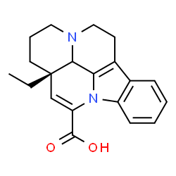 ChemSpider 2D Image | (3xi,16alpha)-Eburnamenine-14-carboxylic acid | C20H22N2O2