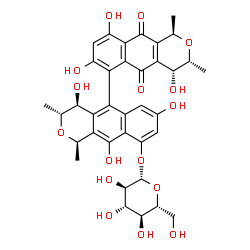 ChemSpider 2D Image | protoaphin-sl | C36H38O16