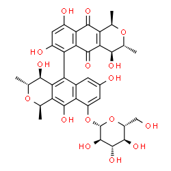 ChemSpider 2D Image | Protoaphin-fb | C36H38O16