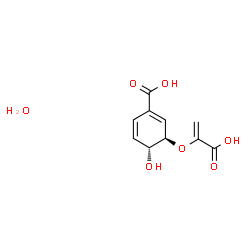 ChemSpider 2D Image | Chorismic Acid monohydrate | C10H12O7