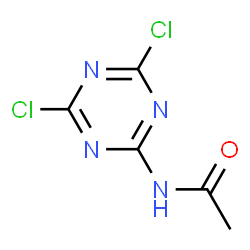 ChemSpider 2D Image | N-(4,6-Dichloro-1,3,5-triazin-2-yl)acetamide | C5H4Cl2N4O