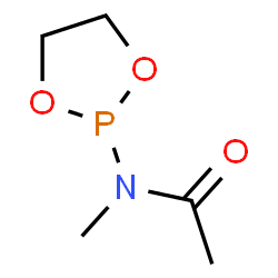 ChemSpider 2D Image | N-(1,3,2-Dioxaphospholan-2-yl)-N-methylacetamide | C5H10NO3P