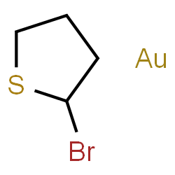 ChemSpider 2D Image | 2-Bromotetrahydrothiophene - gold (1:1) | C4H7AuBrS