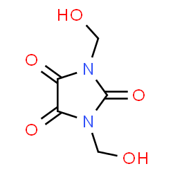 ChemSpider 2D Image | 1,3-Bis(hydroxymethyl)-2,4,5-imidazolidinetrione | C5H6N2O5