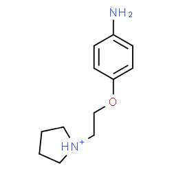 ChemSpider 2D Image | 1-[2-(4-Aminophenoxy)ethyl]pyrrolidinium | C12H19N2O