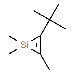 ChemSpider 2D Image | 1,1,2-Trimethyl-3-(2-methyl-2-propanyl)-1H-silirene | C9H18Si