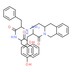 ChemSpider 2D Image | N-[(2-Tyrosyl-1,2,3,4-tetrahydro-3-isoquinolinyl)methyl]phenylalanylphenylalanine | C37H40N4O5