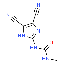ChemSpider 2D Image | 1-(4,5-Dicyano-1H-imidazol-2-yl)-3-methylurea | C7H6N6O