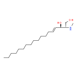ChemSpider 2D Image | (2S,3R,4E)-2-(Methylamino)-4-octadecene-1,3-diol | C19H39NO2