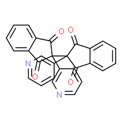ChemSpider 2D Image | 2,2'-Di(3-pyridinyl)-1H,1'H-2,2'-biindene-1,1',3,3'(2H,2'H)-tetrone | C28H16N2O4