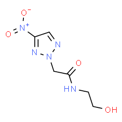 ChemSpider 2D Image | N-(2-Hydroxyethyl)-2-(4-nitro-2H-1,2,3-triazol-2-yl)acetamide | C6H9N5O4