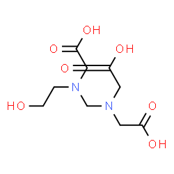 ChemSpider 2D Image | N-{[Bis(carboxymethyl)amino]methyl}-N-(2-hydroxyethyl)glycine | C9H16N2O7