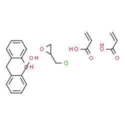 ChemSpider 2D Image | acrylic acid;2-(chloromethyl)oxirane;2-[(2-hydroxyphenyl)methyl]phenol | C22H25ClO7