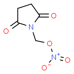 ChemSpider 2D Image | (2,5-Dioxo-1-pyrrolidinyl)methyl nitrate | C5H6N2O5