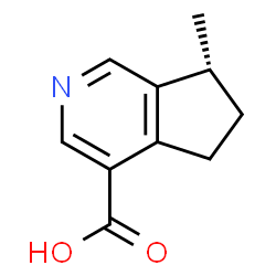ChemSpider 2D Image | (7R)-6,7-Dihydro-7-methyl-5H-cyclopenta[c]pyridine-4-carboxylic acid | C10H11NO2