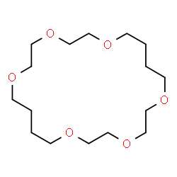 ChemSpider 2D Image | 1,4,7,12,15,18-Hexaoxacyclodocosane | C16H32O6