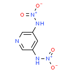 ChemSpider 2D Image | N,N'-Dinitro-3,5-pyridinediamine | C5H5N5O4