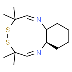 ChemSpider 2D Image | (1Z,7Z,8aR)-3,3,6,6-Tetramethyl-3,6,8a,9,10,11,12,12a-octahydro-4,5,1,8-benzodithiadiazecine | C14H24N2S2