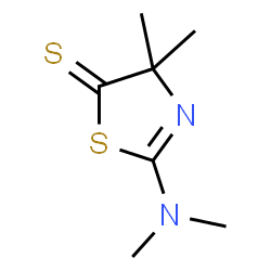ChemSpider 2D Image | 2-(Dimethylamino)-4,4-dimethyl-1,3-thiazole-5(4H)-thione | C7H12N2S2