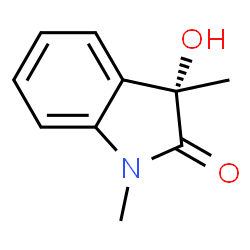 ChemSpider 2D Image | (3S)-3-Hydroxy-1,3-dimethyl-1,3-dihydro-2H-indol-2-one | C10H11NO2