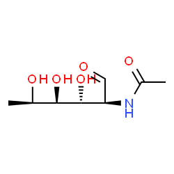 ChemSpider 2D Image | 2-Acetamido-2,6-dideoxy-D-mannose | C8H15NO5