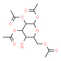 ChemSpider 2D Image | 1,2,3,6-Tetra-O-acetylhexopyranose | C14H20O10