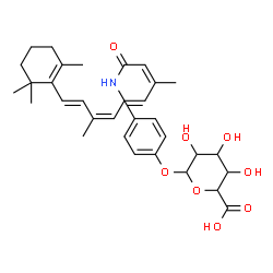 ChemSpider 2D Image | (9cis,13cis)-15-{[4-(Hexopyranuronosyloxy)phenyl]amino}retinal | C32H41NO8