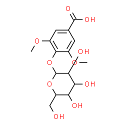 ChemSpider 2D Image | 4-(Hexopyranosyloxy)-3,5-dimethoxybenzoic acid | C15H20O10