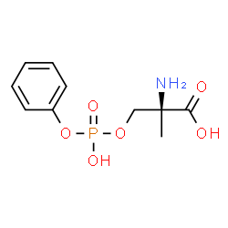 ChemSpider 2D Image | O-[Hydroxy(phenoxy)phosphoryl]-2-methyl-L-serine | C10H14NO6P