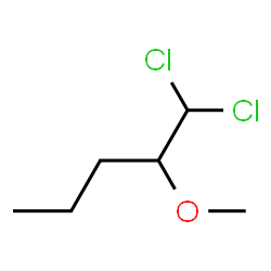 ChemSpider 2D Image | 1,1-Dichloro-2-methoxypentane | C6H12Cl2O