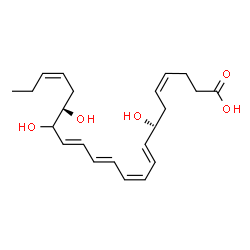 ChemSpider 2D Image | (4Z,7S,8E,10Z,12E,14E,17S,19Z)-7,16,17-Trihydroxy-4,8,10,12,14,19-docosahexaenoic acid | C22H32O5