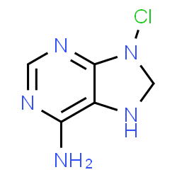 ChemSpider 2D Image | 9-Chloro-8,9-dihydro-7H-purin-6-amine | C5H6ClN5