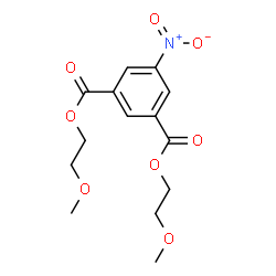 ChemSpider 2D Image | Bis(2-methoxyethyl) 5-nitroisophthalate | C14H17NO8