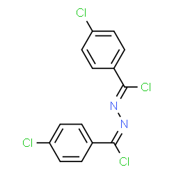 ChemSpider 2D Image | 4-Chloro-N-[(E)-chloro(4-chlorophenyl)methylene]benzenecarbohydrazonoyl chloride | C14H8Cl4N2