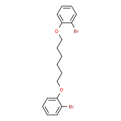 ChemSpider 2D Image | 1,1'-[1,6-Hexanediylbis(oxy)]bis(2-bromobenzene) | C18H20Br2O2