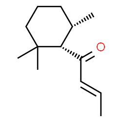 ChemSpider 2D Image | (2E)-1-[(1S,6S)-2,2,6-Trimethylcyclohexyl]-2-buten-1-one | C13H22O