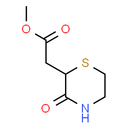 ChemSpider 2D Image | Methyl (3-oxo-2-thiomorpholinyl)acetate | C7H11NO3S