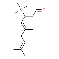 ChemSpider 2D Image | (4E)-5,8-Dimethyl-3-(trimethylsilyl)-4,7-nonadienal | C14H26OSi