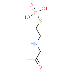 ChemSpider 2D Image | S-{2-[(2-Oxopropyl)amino]ethyl} dihydrogen phosphorothioate | C5H12NO4PS